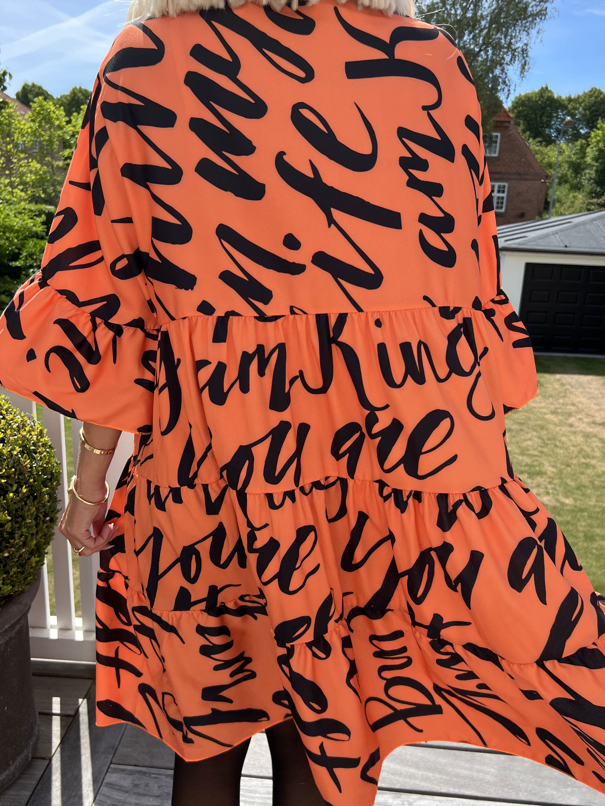 Elmis - Sød kjole med tekst